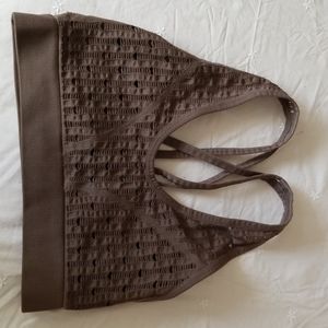 Mocha brown Victoria Sport bralette